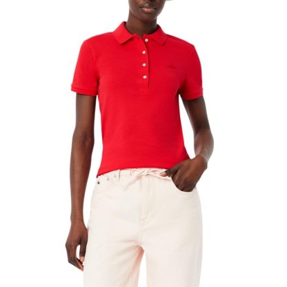 Lacoste Short Sleeve Slim Fit Stretch Pique Polo Shirt image 1